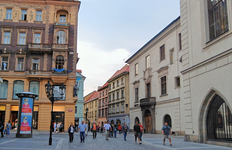 6 - Železná street in the Old Town of Prague, Czech Republic, looking toward the historic Karolinum building